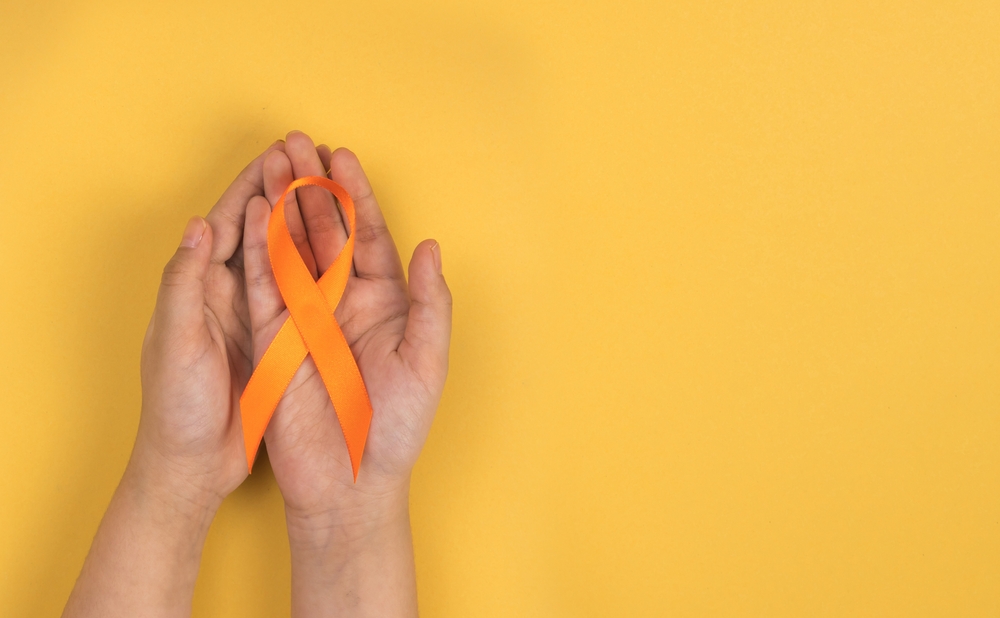 MS awareness orange ribbon