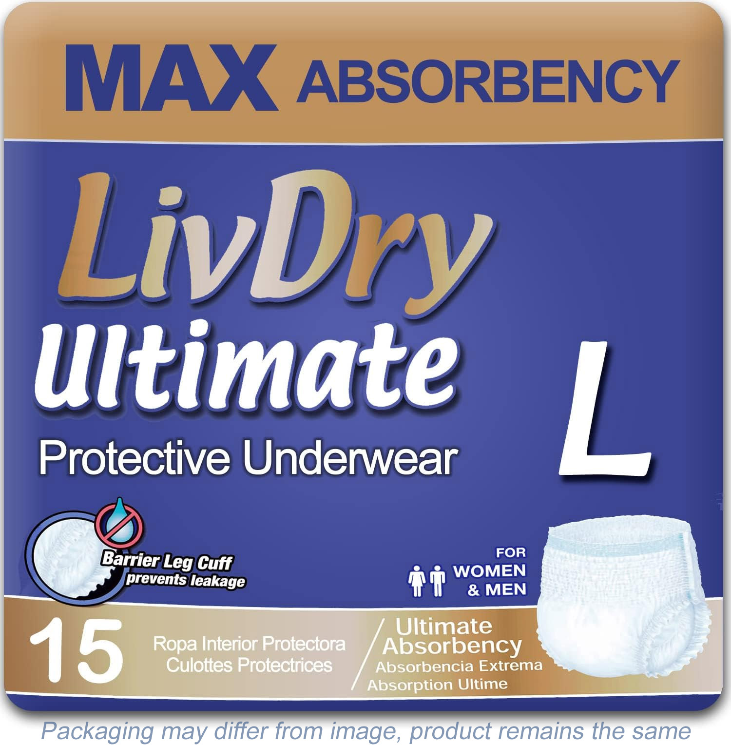 ultimate-package-label Ultimate Capacity Adult Diapers with Max Absorbency